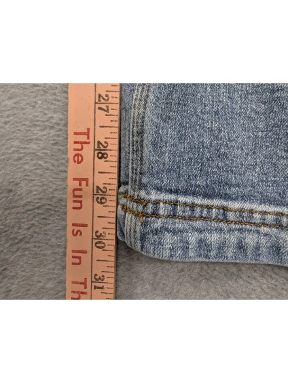 Duluth Flex Ballroom Jeans Mens 40x30 Blue Light Wash Relaxed Straight Denim